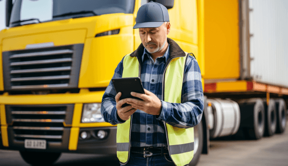 Man completing a risk assessment