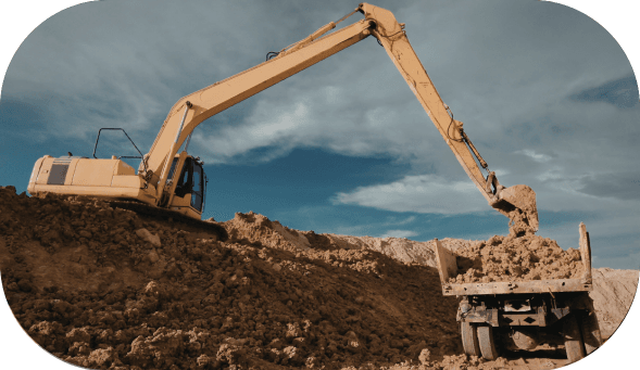 Excavation on a construction site