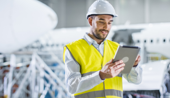 Manager completing a risk assessment