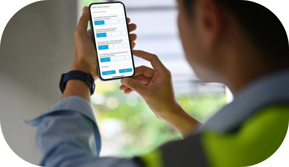 Completing an audit on mobile